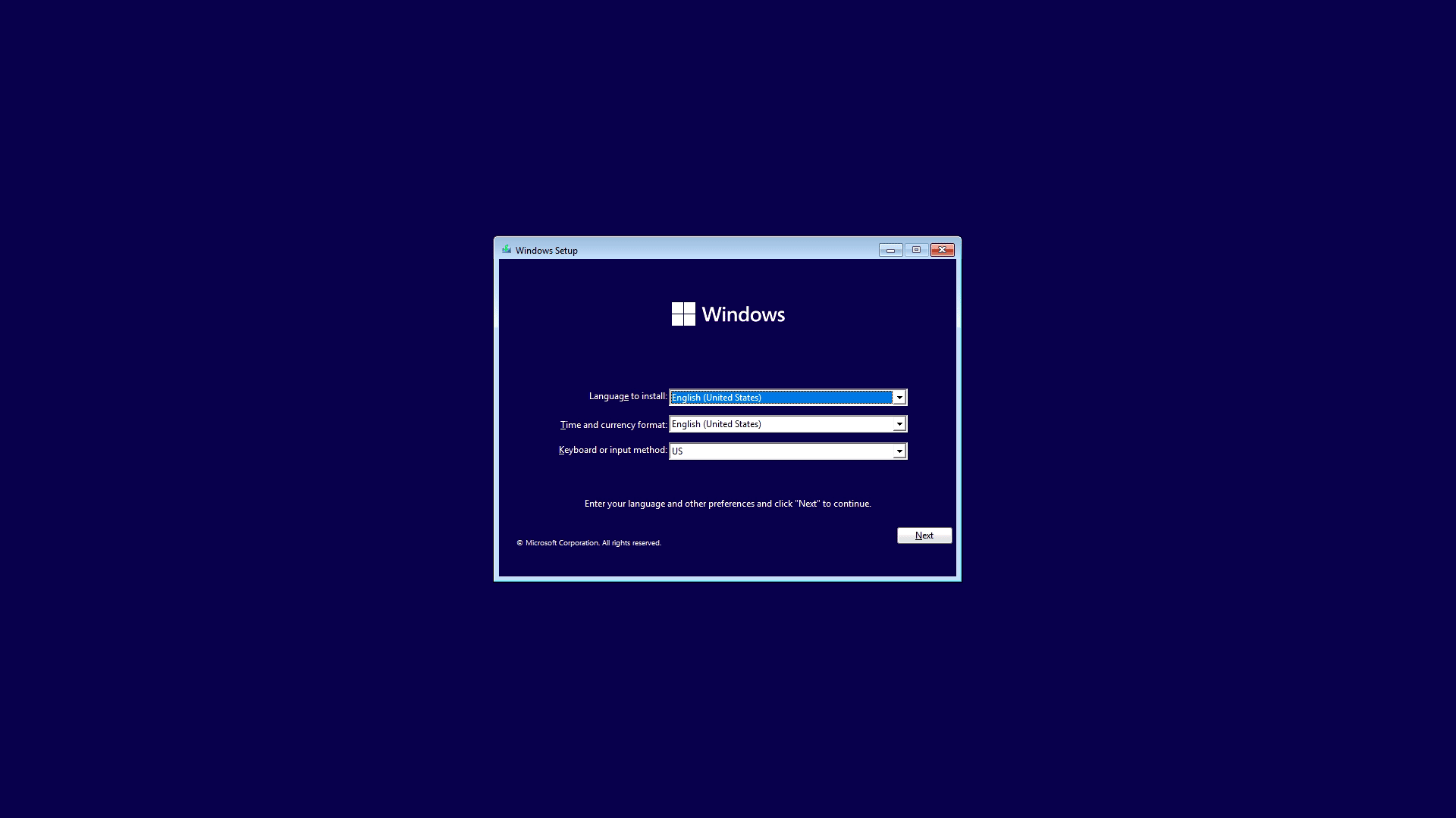 Software installation