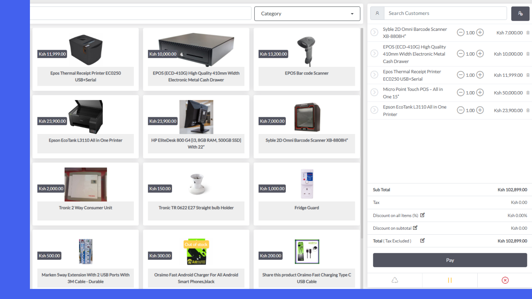 POS Checkout Screen